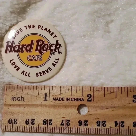 Vintage Hard Rock Cafe Buttons and Pin - Picture 8 of 8